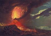 Joseph wright of derby Vesuvius in Eruption, with a View over the Islands in the Bay of Naples oil painting reproduction